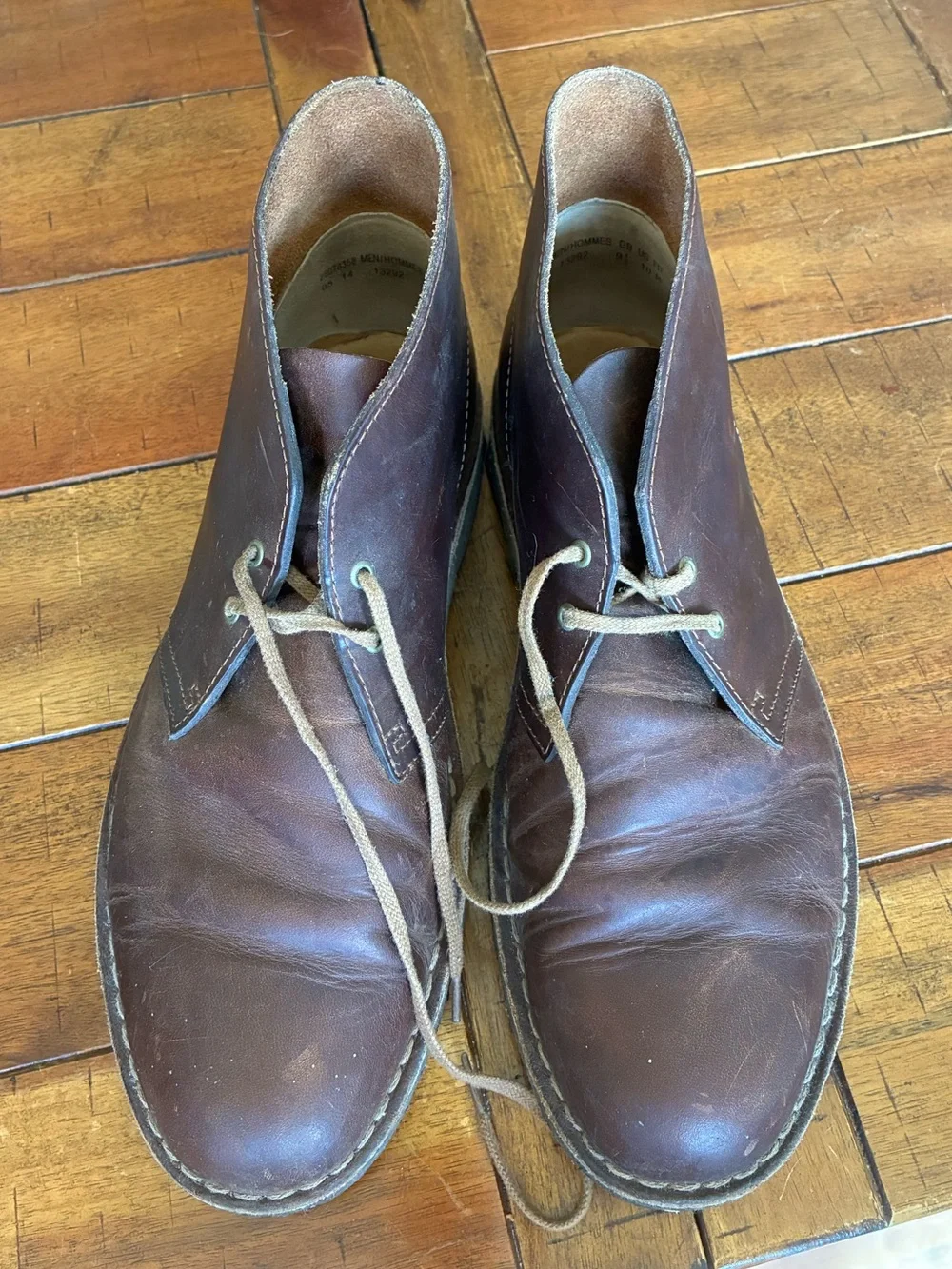 Clarks Men's Brown Leather Chukka Boots